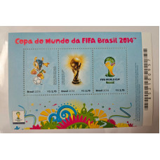 Bloco selos copa do mundo Fifa Brasil 2014 