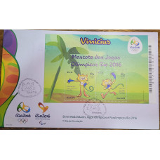 Envelope primeiro dia circulação Mascote Vinícius Rio 2016 