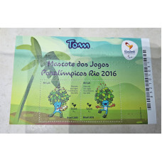 Filatelia Selo Mascote Tom Jogos Olimpicos Rio 2016 Novo Sem carimbo
