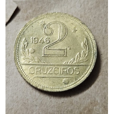 V242 Moeda Brasil 2 cruzeiros 1946 FC