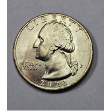 Moeda dos Estados Unidos Usa Quarter dollar 2021 Delaware 