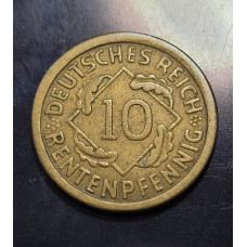 Moeda da Alemanha 10 reichpfenning 1924 