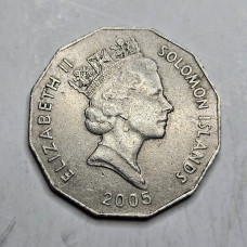 Moeda das Ilhas Salomão 50 cents 2006 Rainha Elizabeth II