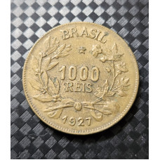 V130 Moeda Brasil 1000 reis 1927 soberba