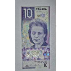 Cédula do Canadá 10 dólares Viola Desmond polímero FE 