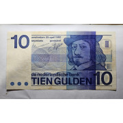Cedula da Holanda 10 gulden Mbc 