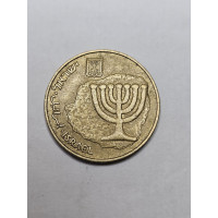 Moeda de Israel 10 agorot 1992 