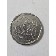 Moeda Brasil republica 25 centavos FAO 1995