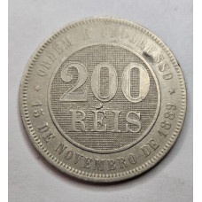 Moeda brasil Niquel 200 reis 1896 Soberba 