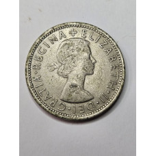 Moeda da Inglaterra 2 shillings 1966 Rainha Elizabeth II