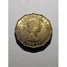 Moeda da Inglaterra 6 pence 1965 