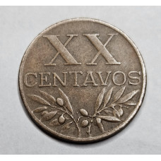 Moeda de Portugal 50 centavos 1953