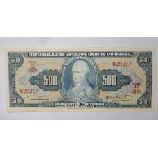 Cédula Brasil 500 cruzeiros c047 FE