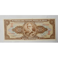 Cédula Brasil 20 cruzeiros C084 FE