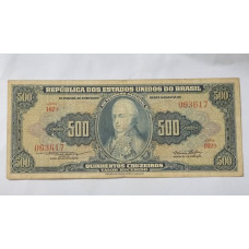 Cedula Brasil 500 cruzeiros C045 MBC